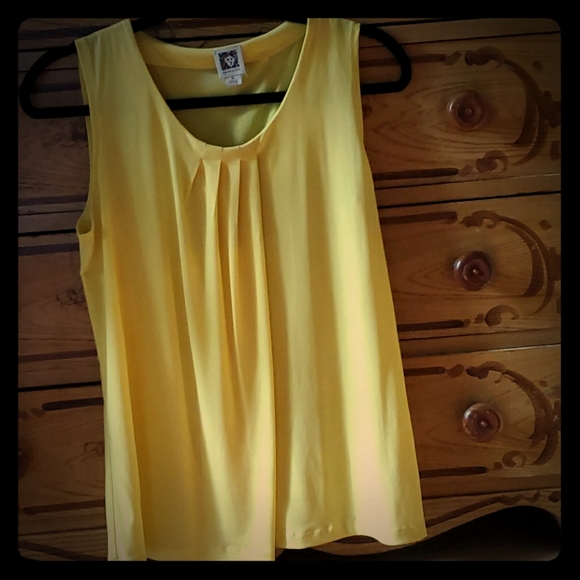 Anne Klein yellow blouse - Picture 1 of 3